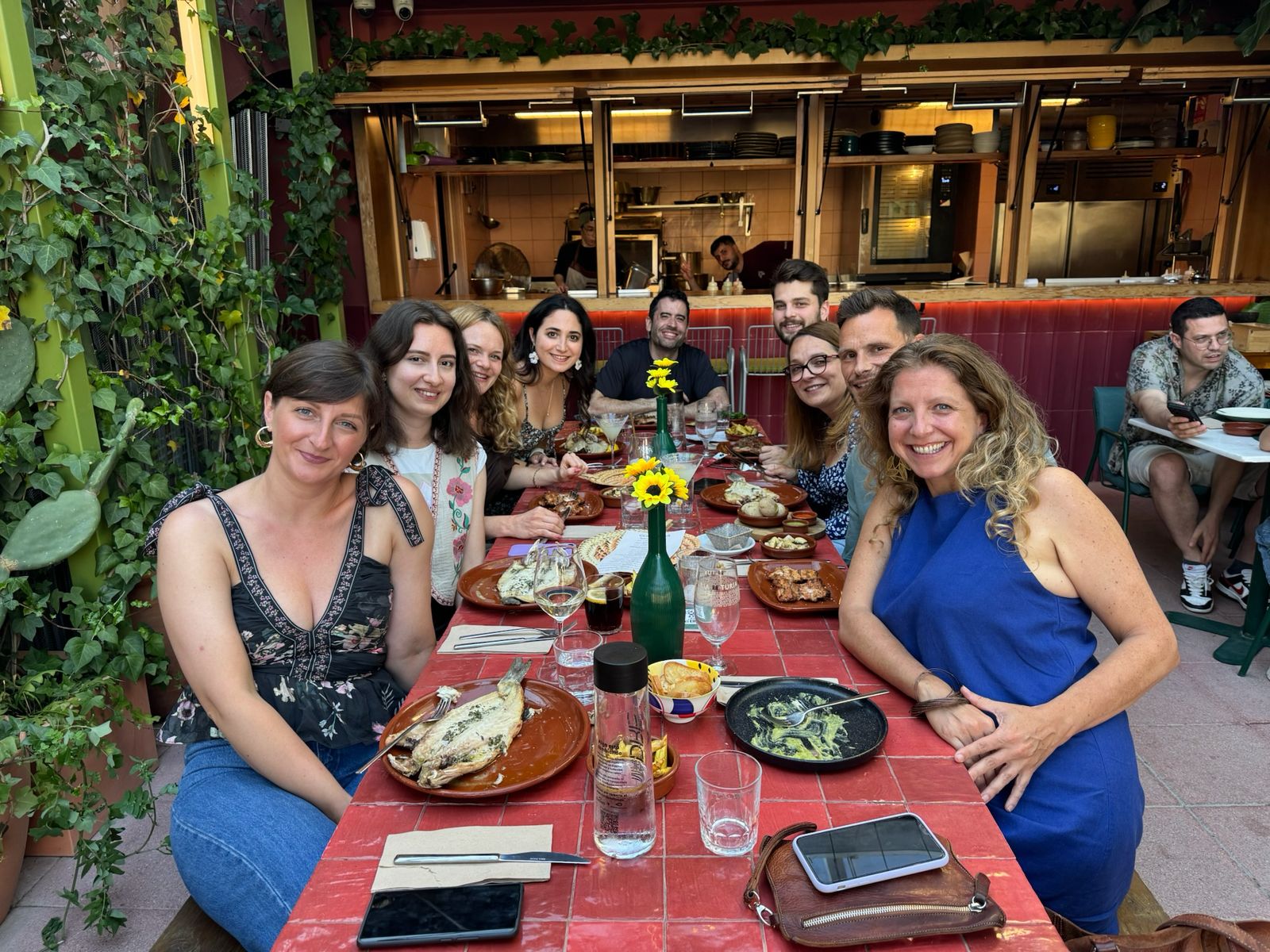 Group lunch at a local restaurant