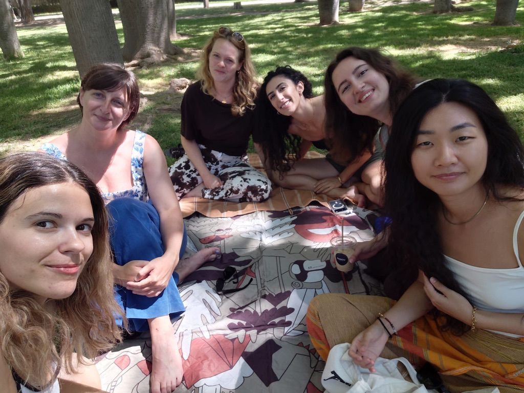 Group picnic together